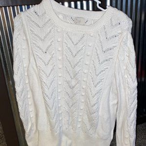 White Knit Sweater